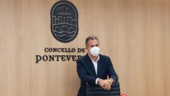 Rafa Dom�nguez, portavoz del PP en Pontevedra, en una de las salas del Concello 