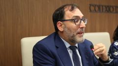 El juez Eloy Velasco durante una conferencia en Ourense en el año 2018