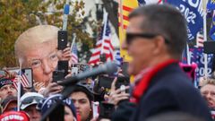 Michael Flynn, indultado por Trump despu�s de que hubiera mentido al FBI sobre la intromisi�n rusa en las presidenciales del 2016, este s�bado en un acto trumpista en Washington