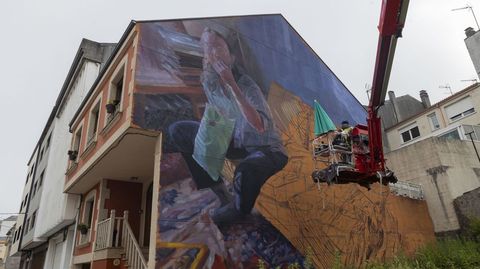 As gr�as axi�a volver�n tomar varias r�as da vila: na imaxe, unha obra do 2024 