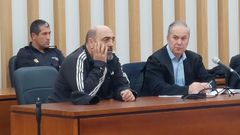 El acusado hoy durante la segunda sesin del juicio