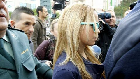 La hija de Jos Ortega Cano, Gloria Camila, a su llegada hoy al juzgado que acoge la ltima sesin del juicio contra su hermano Jos Fernando Ortega Mohedano