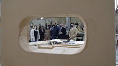 Los conselleiros de Educaci�n y Emprego en la visita al Polit�cnico, donde firmaron el convenio