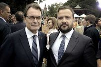 Cu��a estuvo junto a Artur Mas en actos institucionales de la Diada.