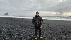 Amancio Losada en Islandia, donde nace el personaje de �A viaxe de Xuai�, su pr�ximo corto