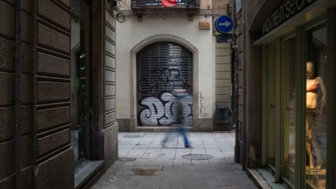 El sintecho muerto apareci� en la calle Sardenya de Barcelona