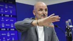 Fernando Soriano, durante la rueda de prensa de este jueves en el D�por Training Center.