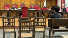 El acusado, durante el juicio por este asunto en la Audiencia Provincial de Ourense