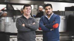 El lucense Efr�n Alvarez y el vigu�s Andr�s Casal, responsables de Wetaca