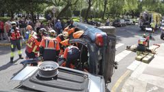 Simulacro de accidente realizado ayer en Inferni�o 