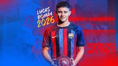 Lucas Rom�n.Lucas Rom�n, nuevo jugador del Barcelona.