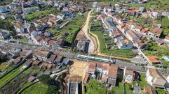 Lugar en el que est� parada la excavaci�n para sortear la v�a mediante un t�nel