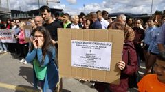 Los atletas y sus familias protestaron por el cierre de las pistas el pasado lunes.