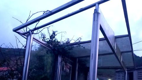 La imagen de la marquesina remitada por el BNG, que el PP dice no ser actual