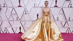 Carey Mulligan, nominada a Mejor actriz por �Una joven prometedora�. Lleva un Valentino alta costura