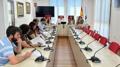 En la imagen, una reuni&oacute;n del consejo de administraci&oacute;n de la entidad p&uacute;blica Augas de Ames
