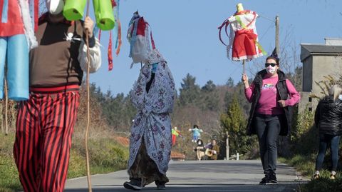 Máscaras típicas del Entroido en Vilachá de Salvadur