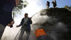 Para cocer a pedra caliza e convertela en cal hai que producir temperaturas moi elevadas no interior do forno
