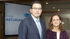 Miguel Cardoso, economista jefe de Espa�a de BBVA Research; y Yolanda Mart�nez-Bajo, directora de la Territorial Noroeste de BBVA