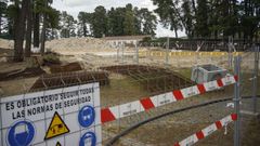 Obras paralizadas en el parque acu�tico de Monterrei (O Pereiro de Aguiar)
