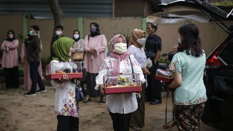 Invitados a una boda en Jakarta, Indonesia