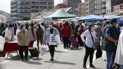 La celebraci�n del mercadillo provoc� que muchos ribeirenses salieran a la calle