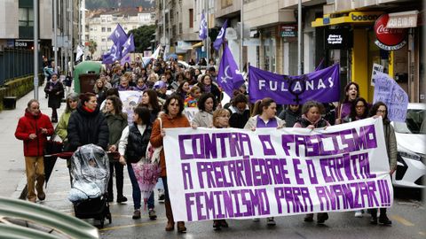 As se vivi el 8M en Pontevedra.