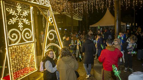 Encendido del alumbrado de Navidad en Porto do Son.