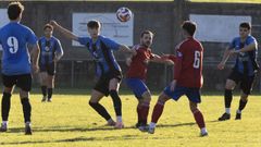 Imagen del partido entre San Lorenzo y Cabana en As Pedreiras