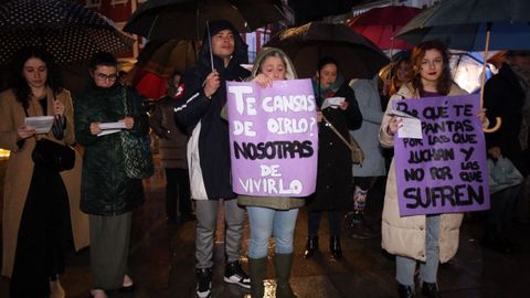 O so�o de Lilith organizou unha concentraci�n polo 8M en Vilagarc�a