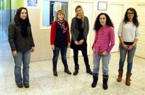 Orientadoras del IES Eduardo Pondal y profesionales de Igaxes3 que participan en el proyecto. 