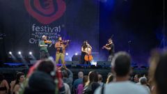 La banda Muro Kuartet, en el certamen Runas de 2023, en el Festival Internacional do Mundo Celta de Ortigueira