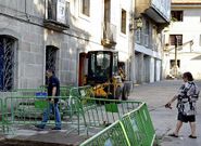 Obras de saneamiento en San Telmo.