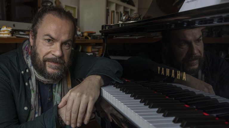 El pianista de jazz Abe R&aacute;bade.