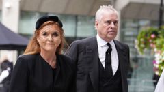 El prncipe Andrs y Sarah Ferguson, en su ltima aparicin pblica el pasado mes de septiembre