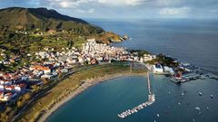 Vista �erea de Cari�o, que se convirti� en ayuntamiento independiente en 1988 al separarse de Ortigueira