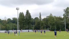 Entrenamiento del Real Oviedo en El Requex�n