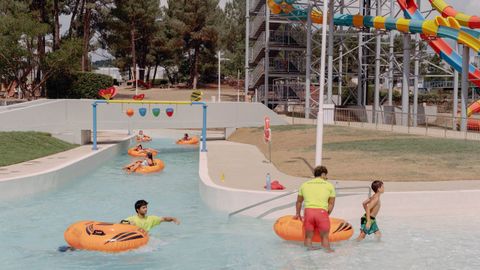 Aspecto del aquapark de Monterrei tras su ampliaci�n.