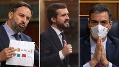 Abascal, Casado y Snchez, en el Congreso