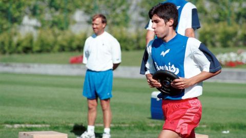 Changui, en la SD Compostela en el a�o 1999