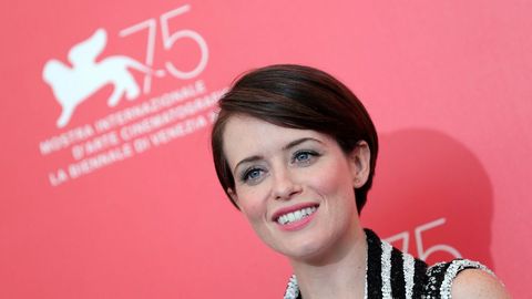 Claire Foy durante la presentaci�n en Venecia de �First Man�