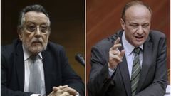 Fotos de archivo del exvicealcalde de Valencia, Alfonso Grau (i), del 2017, y del subdelegado del Gobierno en Valencia, Rafael Rubio, tomada en el 2013