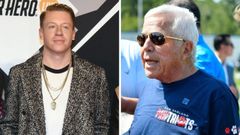 El rapero Macklemore y el magnate Robert Kraft