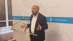 Jos� Manuel Lage Tu�as, este jueves en el palacio municipal de Mar�a Pita