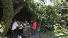 Imagen de archivo de la terraza del Hotel Costa Vella (Santiago de Compostela)