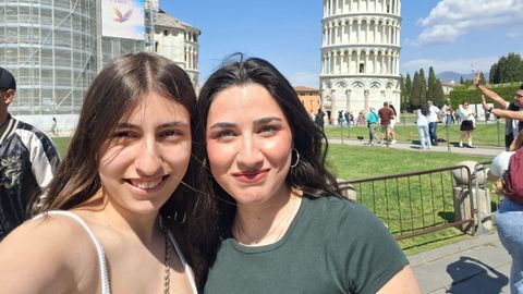 Las alumnas del CIFP de Montecelo Irene Fern�ndez y Mercedes Su�rez