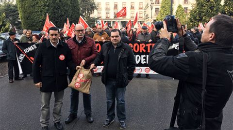 Manifestaci�n de UGT en defensa de las pensiones
