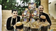 �ngela y Yago elaboran desde Meraki el panettone m�s ourensano