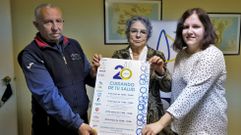 Emilio Varela, Paz G�mez del Valle y Ester Dorribo presentaron el programa de actividades organizado por la asociaci�n diab�tica Auria
