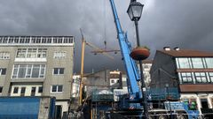 Las obras del Museo do Mar de Noia obligan a cortar la calle